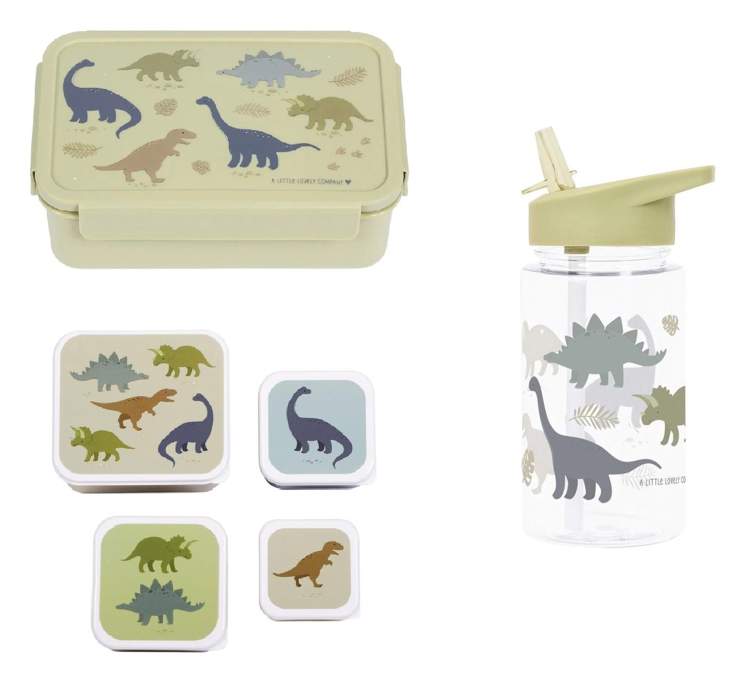 A Little Lovely Company Lunchbox - Bento - Dinosaurs