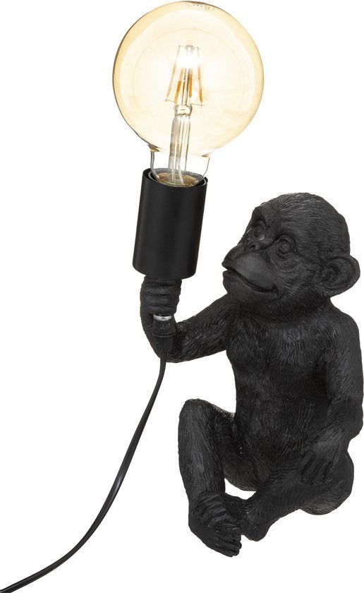 gesponsord Verhogen zomer Black Monkey Tafellamp - Aap - H24.5 - Zwart - E27 – beaubybo