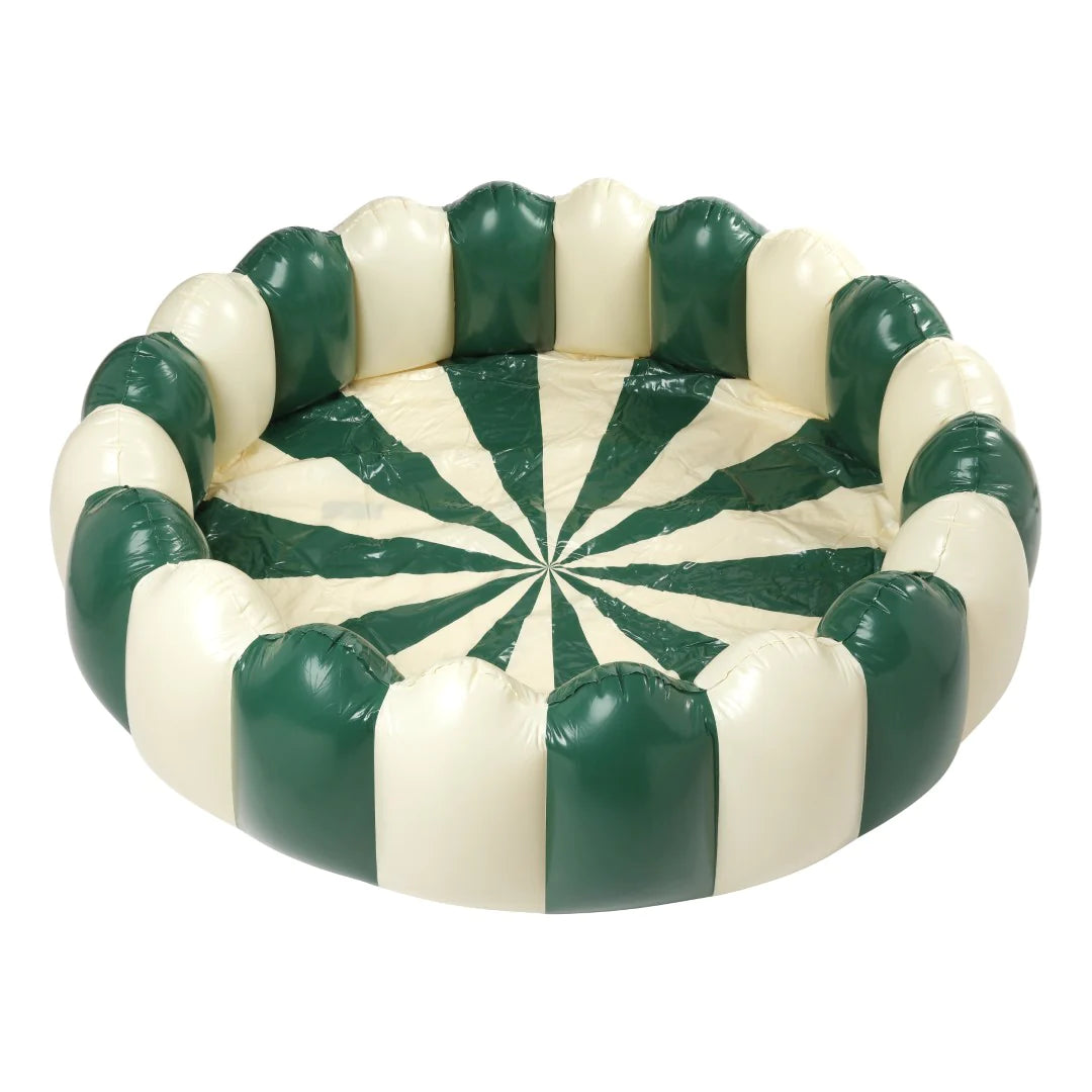 Petites Pommes Inflatable Swimming Pool Henry Oxford green - Dia 160 cm