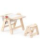 Mamatoyz Fox Houten 2-in-1 activiteiten tafel/Schrijfbord - 43x60x78cm - Beige