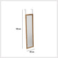 5Five Miroir de porte 30x110cm - Bambou et fer - Marron