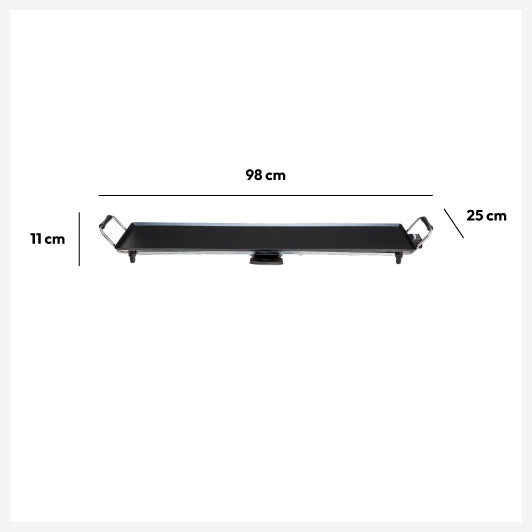 5Five Elektrische bakplaat 98x24x11cm - Aluminium