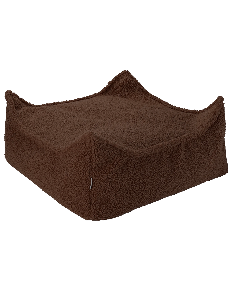 Wigiwama Teddy Square Ottoman / Poef - 80x70x50cm - Warm Hazel