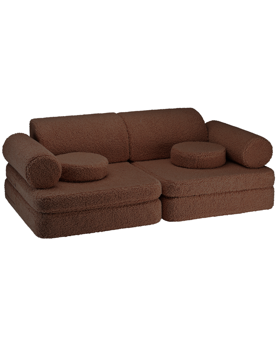 Wigiwama Corduroy Settee - 136x78x46cm - Warm Hazel