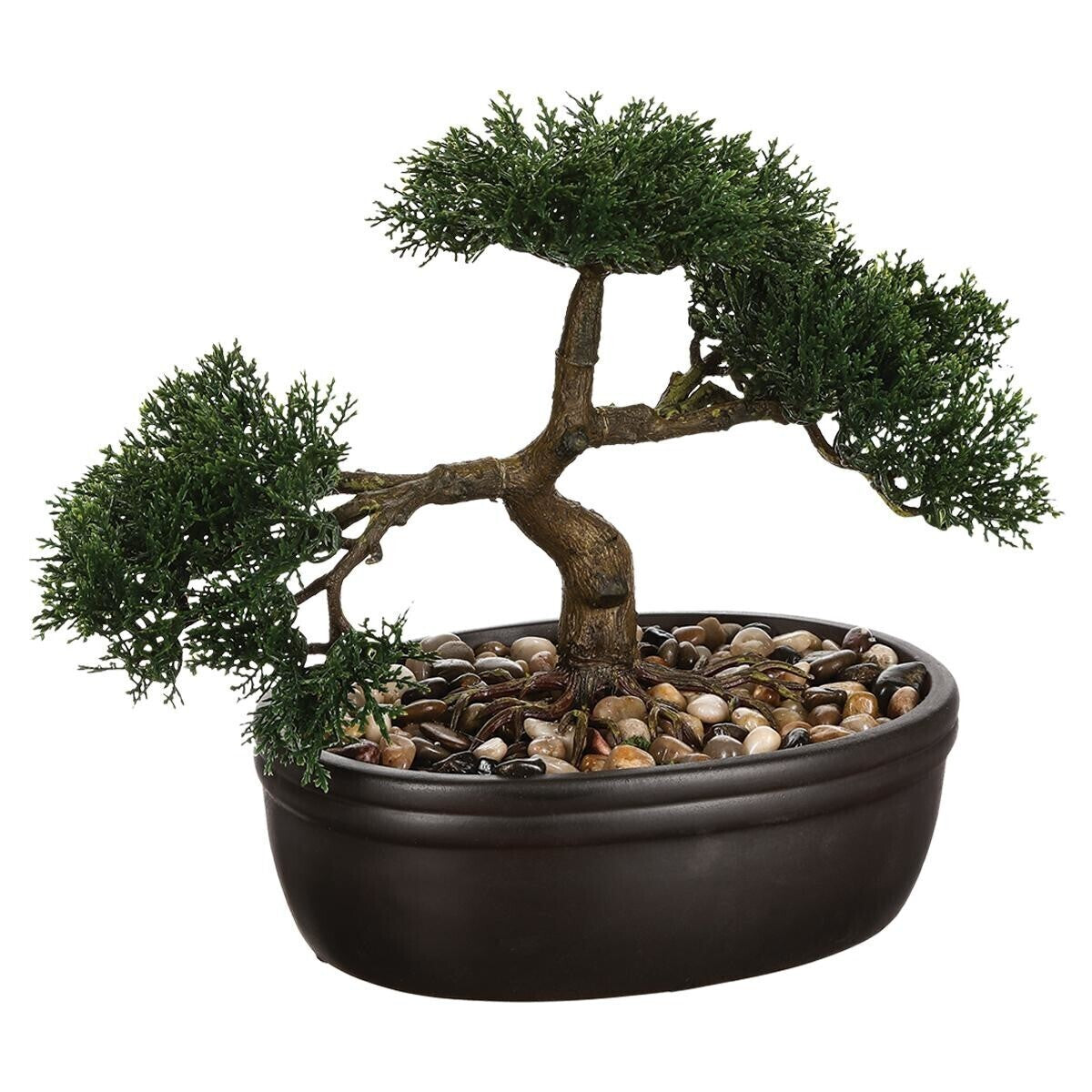 Atmosphera Kunstplant - Bonsai met pot - 32x16x23cm - Groen