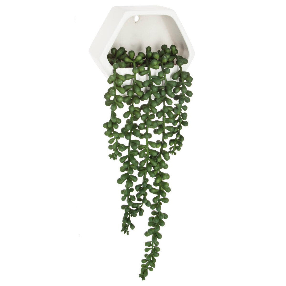 Atmosphera Plante artificielle - Plante suspendue avec pot - 14x6x12cm - Vert