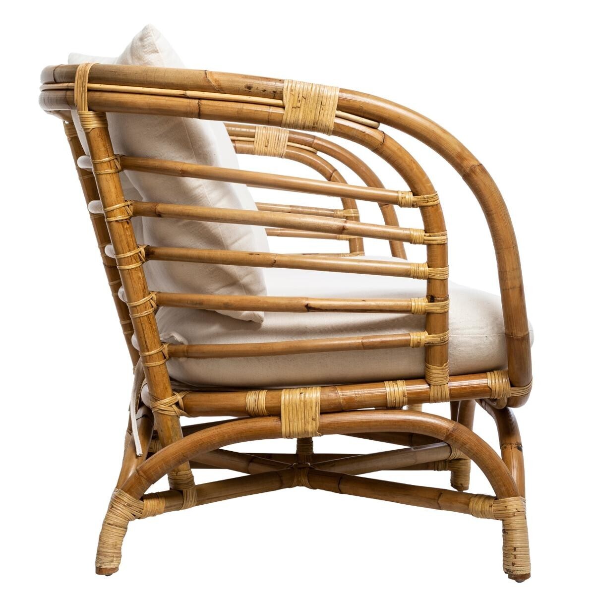 BEAU Savannah rattan armchair - L84xD75xH74cm - Brown