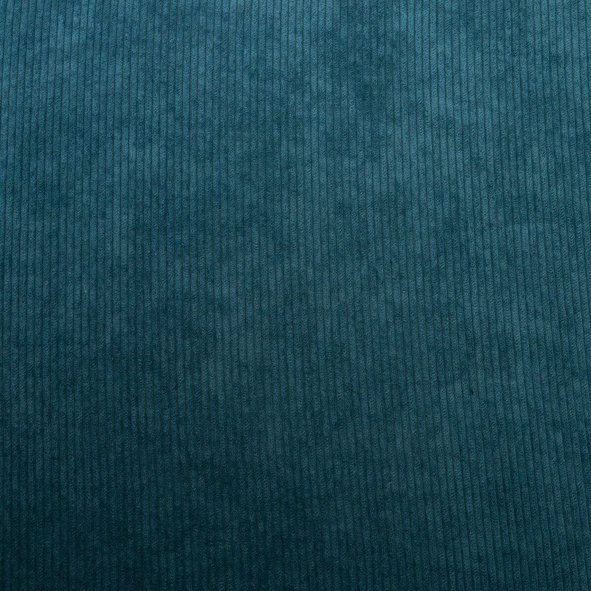 Atmosphera Poef ribfluweel 76x38cm - Opvouwbaar - Blauw
