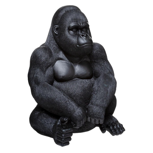 Atmosphera Beeldje Gorilla Tilio 34x31x46cm - Zwart