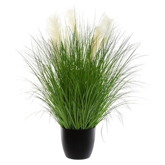 Atmosphera Plante Artificielle Epice - Roseau avec pot - Ø110xH105cm - Vert