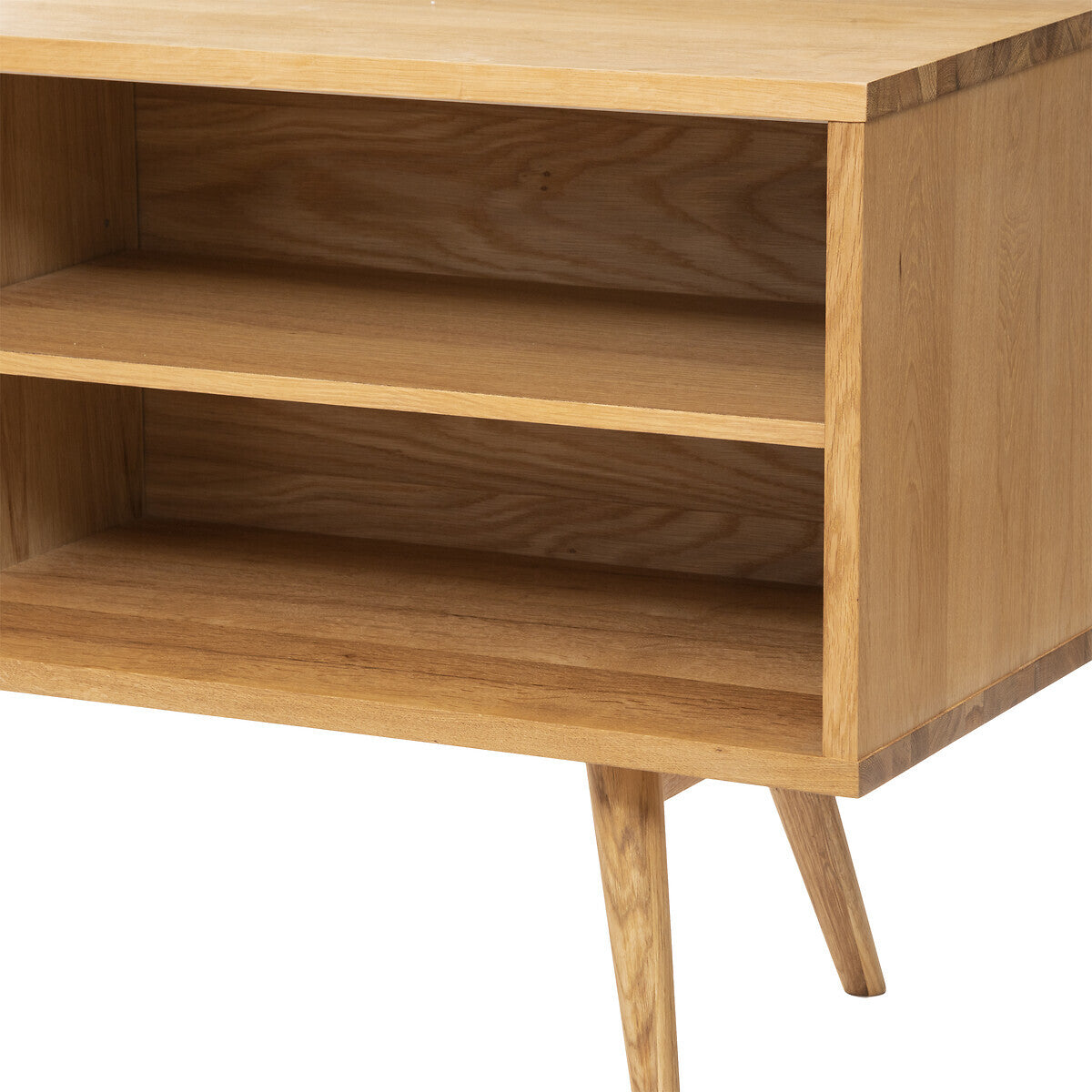 BEAU Finn eiken 3L-D dressoir - L160xD44xH72cm - Bruin