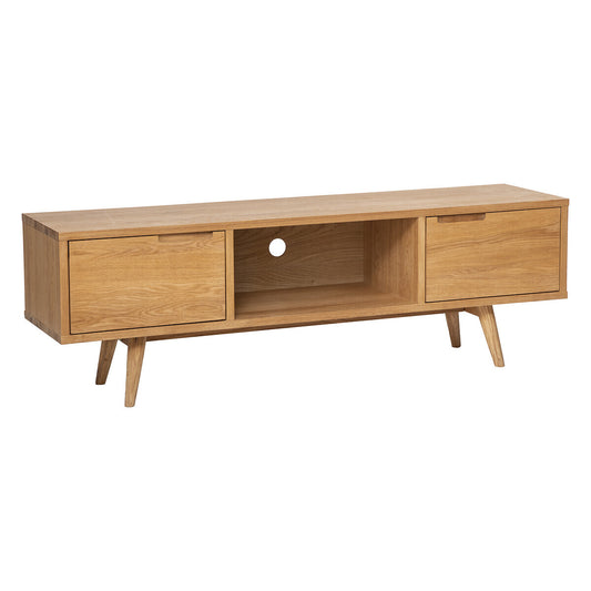 BEAU Finn oak 2D TV cabinet - L170xD42xH55cm - Brown