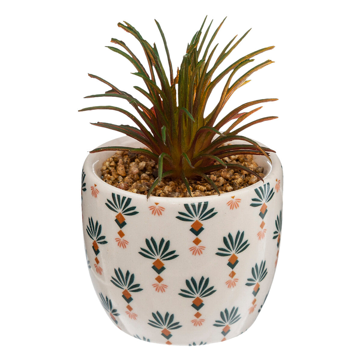 Atmosphera Kunstplant - Plant met pot - 17xH9cm - Multi