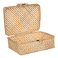 Atmosphera Kids Bamboe manden - Set van 2 stuks - 38x15x28cm - Beige