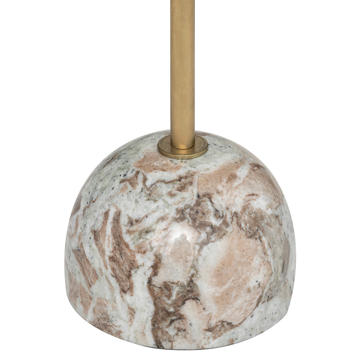 Table d'appoint en marbre BEAU Yara - Ø35xH61cm - Beige