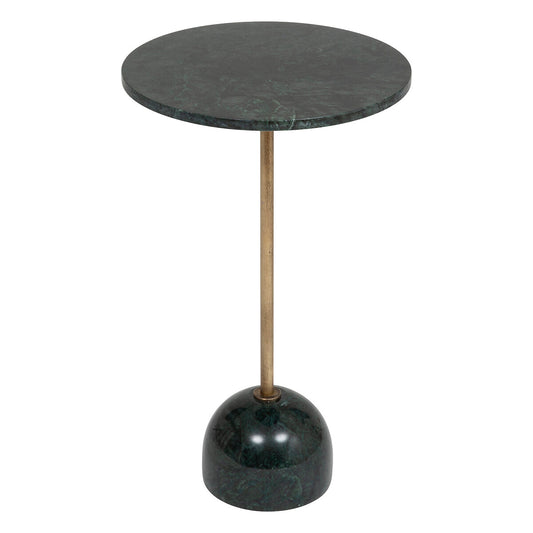 BEAU Yara marble side table - Ø35xH61cm - Green