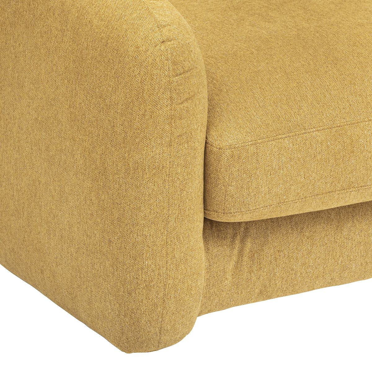 BEAU Daisy fixed sofa - 3-seater - L198xD98xH73cm - Ocher