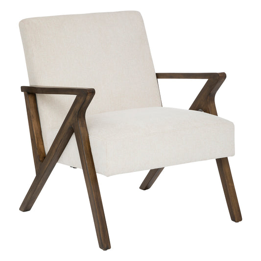 BEAU Basile velvet armchair - L75xD68xH82cm - White