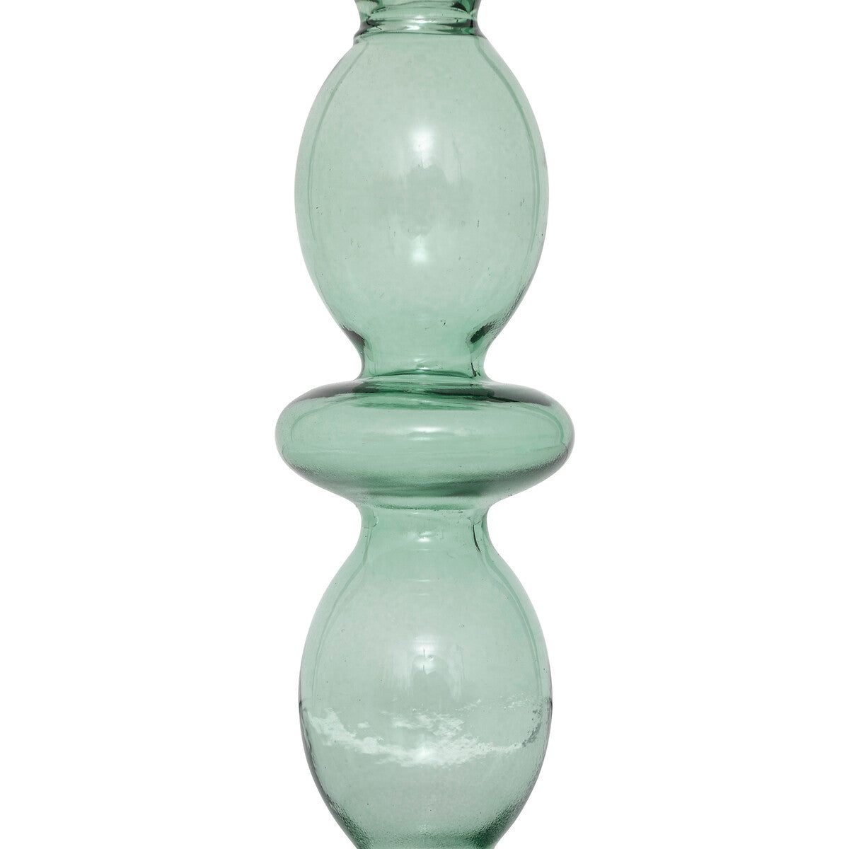 Bougeoir Atmosphera en verre Ø9xH19cm - Vert