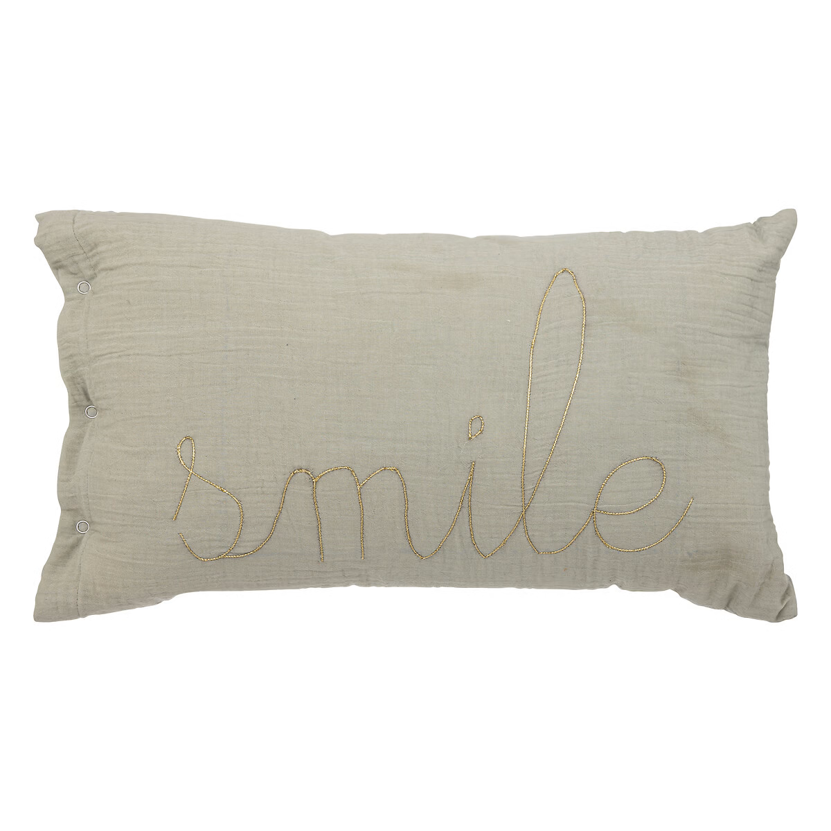 Atmosphera Kids Lili Smile kussen - 50x30cm - Groen