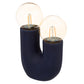 Lampe de Table Atmosphera Olme 17x8x23cm - Lampe double LED - Piles non incluses - Noir