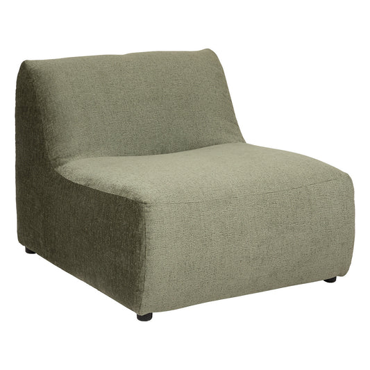 BEAU Nina velvet armchair - Modular system - L87xD98xH69cm - Green
