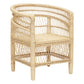 BEAU Bahama rattan/mahogany armchair - L65xD72xH82cm - Natural