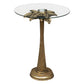 Atmosphera Wild salontafel palmboom Ø40xH51cm - Goud