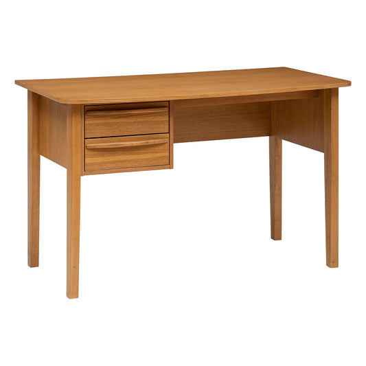 BEAU Macon oak veneer 2L desk - L125xD55xH76cm - Brown
