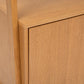 BEAU Macon oak veneer 2D-4V bookshelf - L92xD39xH180cm - Brown