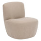 BEAU Amalia fabric armchair - L65xD71xH68cm - Beige