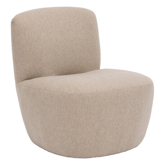 BEAU Amalia fabric armchair - L65xD71xH68cm - Beige