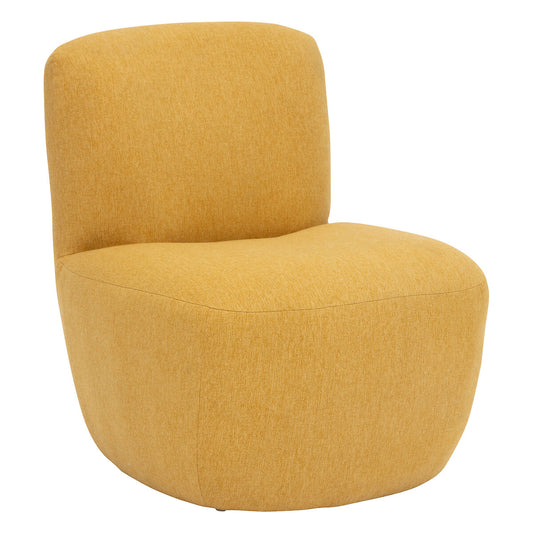 BEAU Amalia fabric armchair - L65xD71xH68cm - Ocher