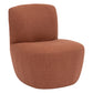 BEAU Amalia stoffen fauteuil - L65xD71xH68cm - Terracotta