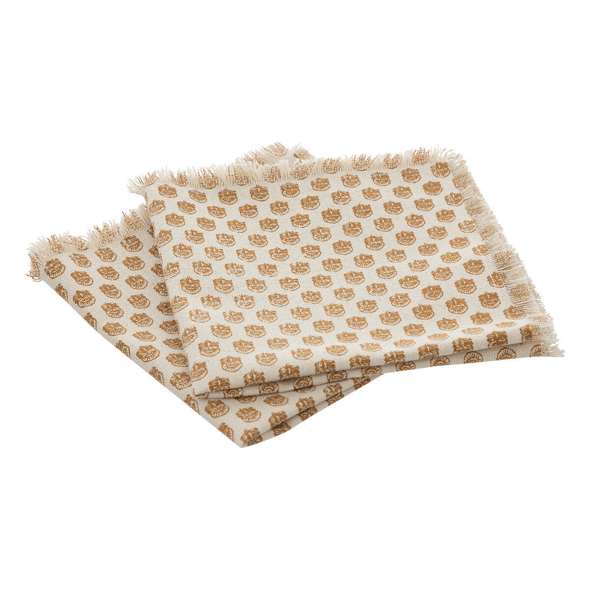 Serviettes Atmosphera Maha Indie 40x40cm - Lot de 2 pièces - Coton - Multi