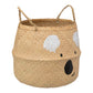 Atmosphera Kids Panier de rangement Koala en osier Ø37x38cm - Beige