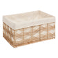 Atmosphera Rosy Stro manden set van 4 stuks - 33x23x48cm - Rotan