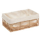 Atmosphera Rosy Straw paniers set de 4 pièces - 33x23x48cm - Rotin