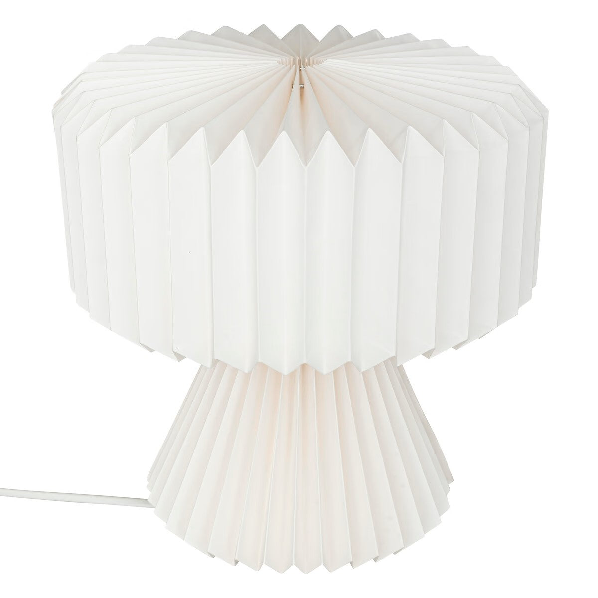 Atmosphera Lampe de Table Edda Ø29xH32cm - E14 non inclus - Blanc