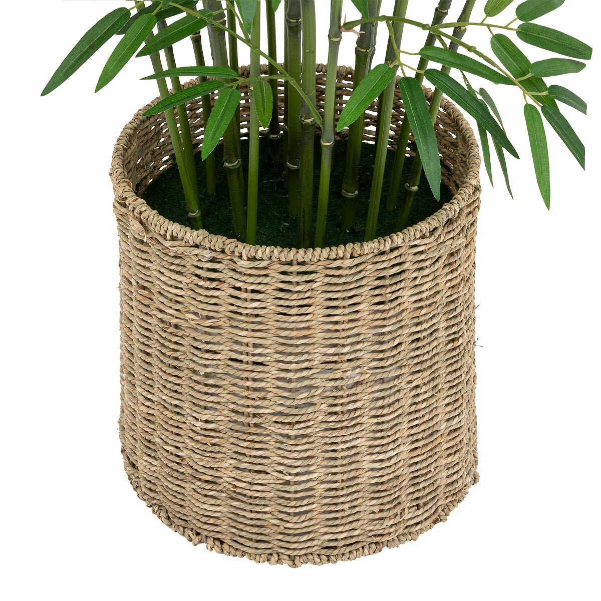 Atmosphera Kunstplant Bamboeplant met pot - Ø90xH150cm - Groen