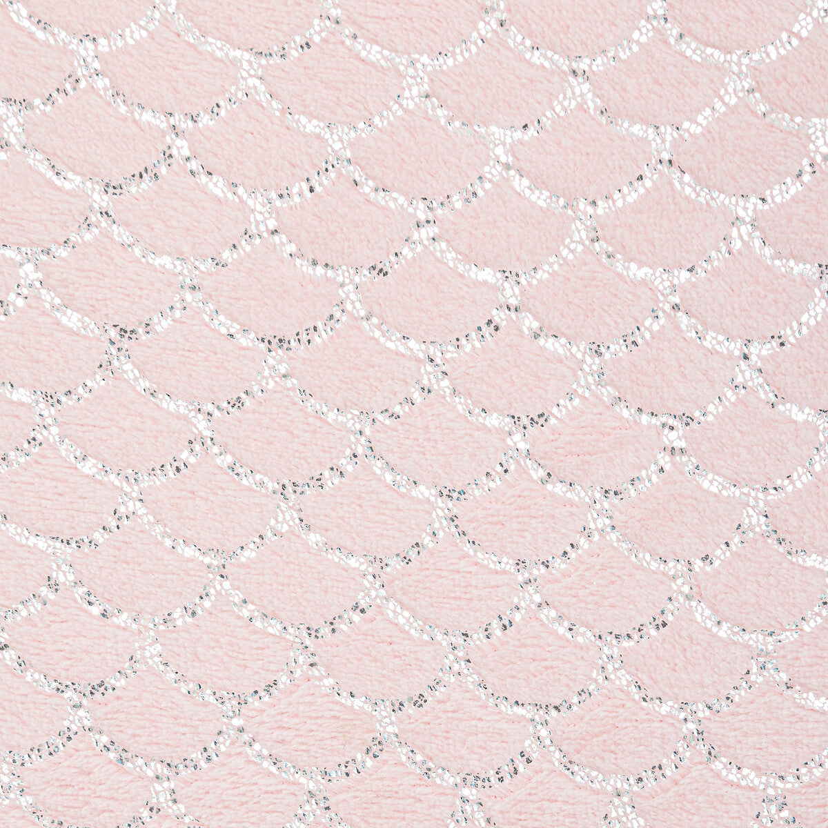 Flanelle à carreaux Sirène Atmosphera Kids - 63x130cm - Rose