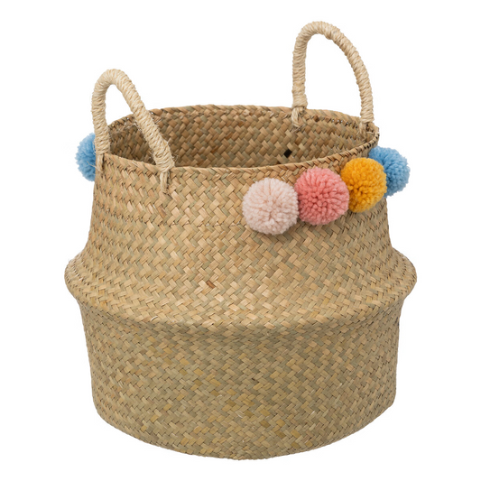 Atmosphera Kids Panier de rangement Koala en osier Ø37x38cm - Beige