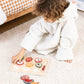 Atmosphera Kids Houten Speelblokken met fruit - 11 stuks - 30x23x2cm - Multi