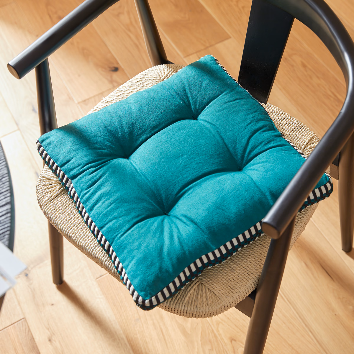 Atmosphera Stoelkussen Malakite - 38x38cm - Cedergroen