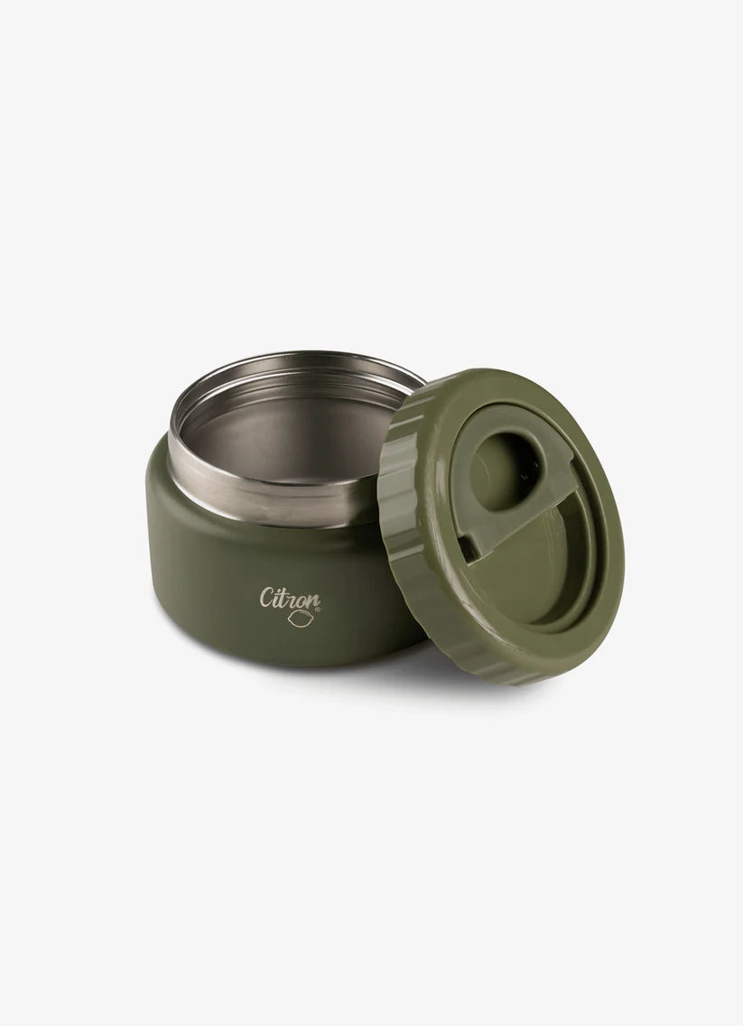 Citron Voedselbewaarpotje - 250ml - Ø10xH7cm - Green