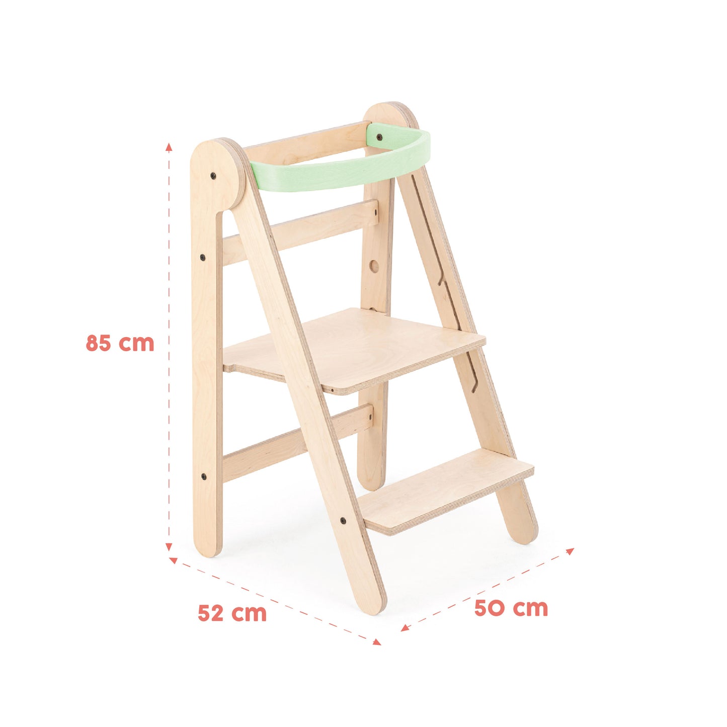 Tour d'Apprentissage Mamatoyz - Pliable et réglable - Menthe