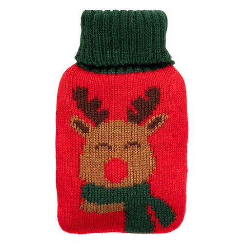 Fééric Lights and Christmas Warmwaterkruik Kerst - Rendier - 7x12cm - Rood