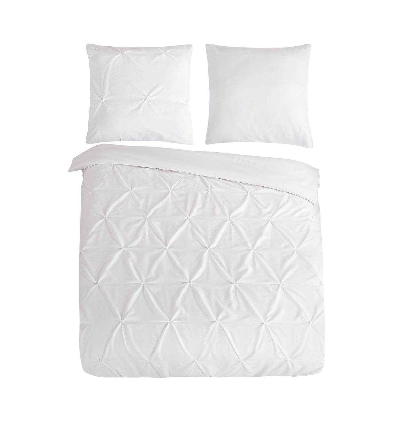 Pure Luxury Duvet cover Pompon - Microfiber - White