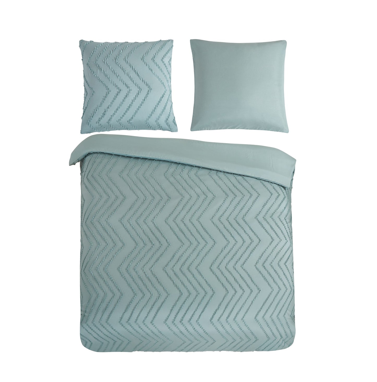 Pure Luxury Duvet cover Zigzag - Microfibre - Sage