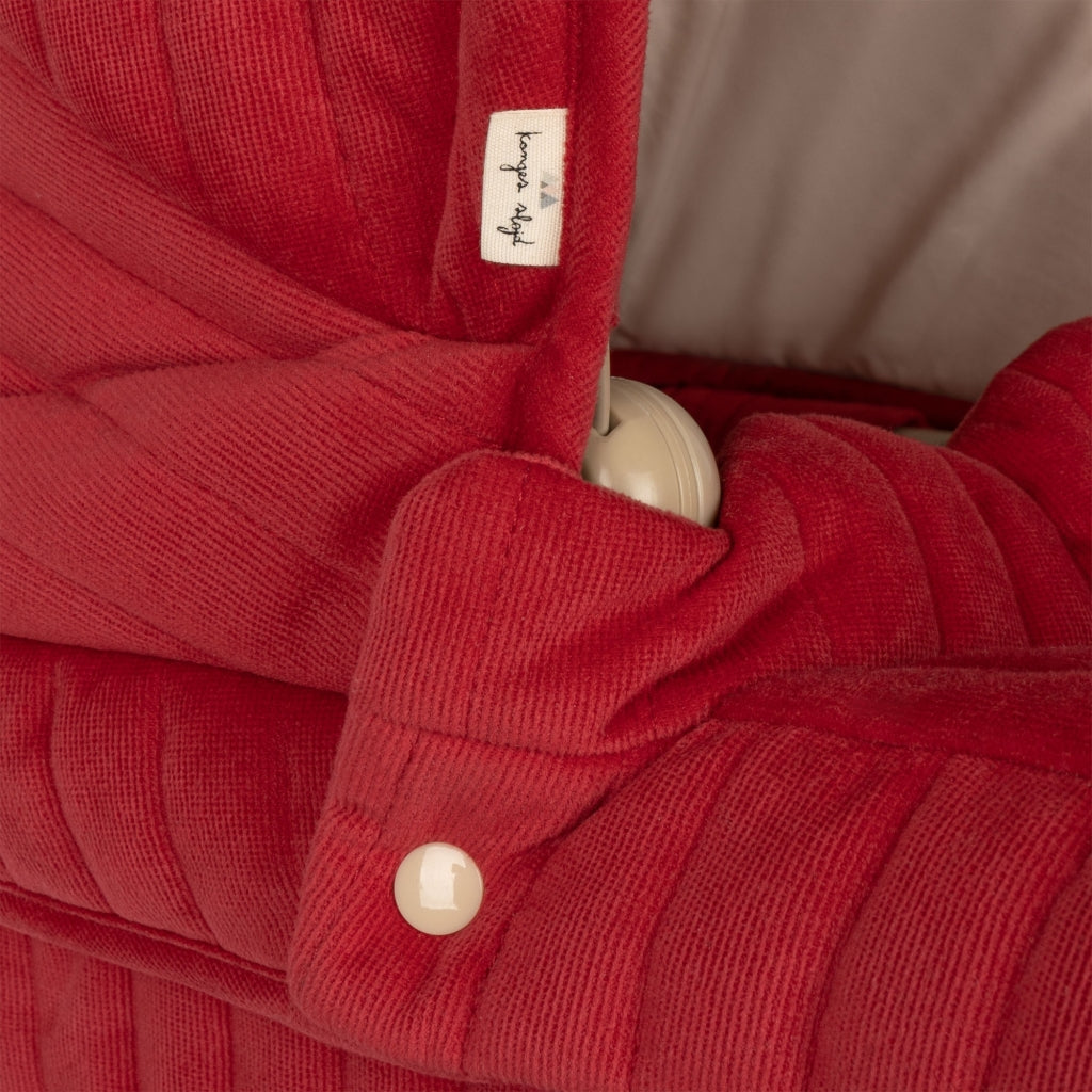 Konges Sløjd Limited edition - Doll Carriage/Doll Pram Corduroy - Red